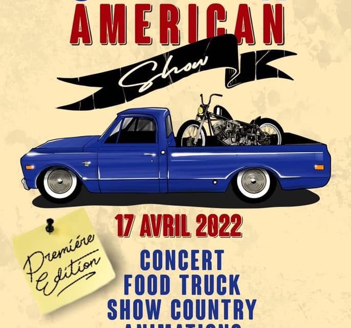 La première édition du Carentan American Show le 17 Avril 2022 à Carentan les Marais. Rassemblement de Harley et véhicules US. Concert, Food Truck, Show Country et Animations.