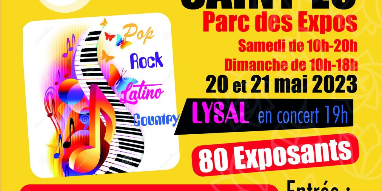 Venez au salon du bien-être, de l’artisanat et de la gastronomie à Saint-Lô, au parc des expositions les 20 et 21 mai 2023.