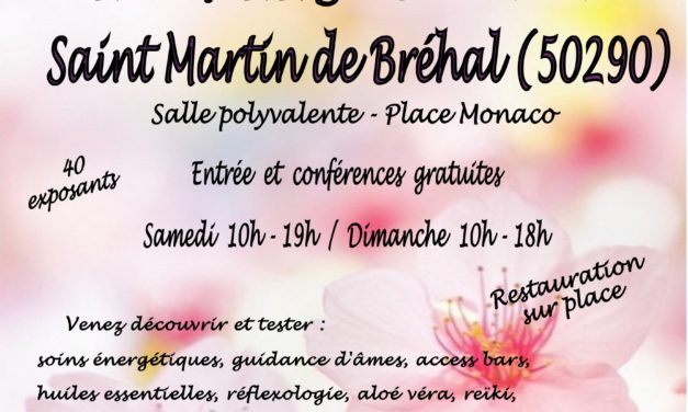 Week-end détente et découvertes le 10 et 11 Juin 2023 à la salle polyvalente à St Martin de Bréhal (50 Manche).
