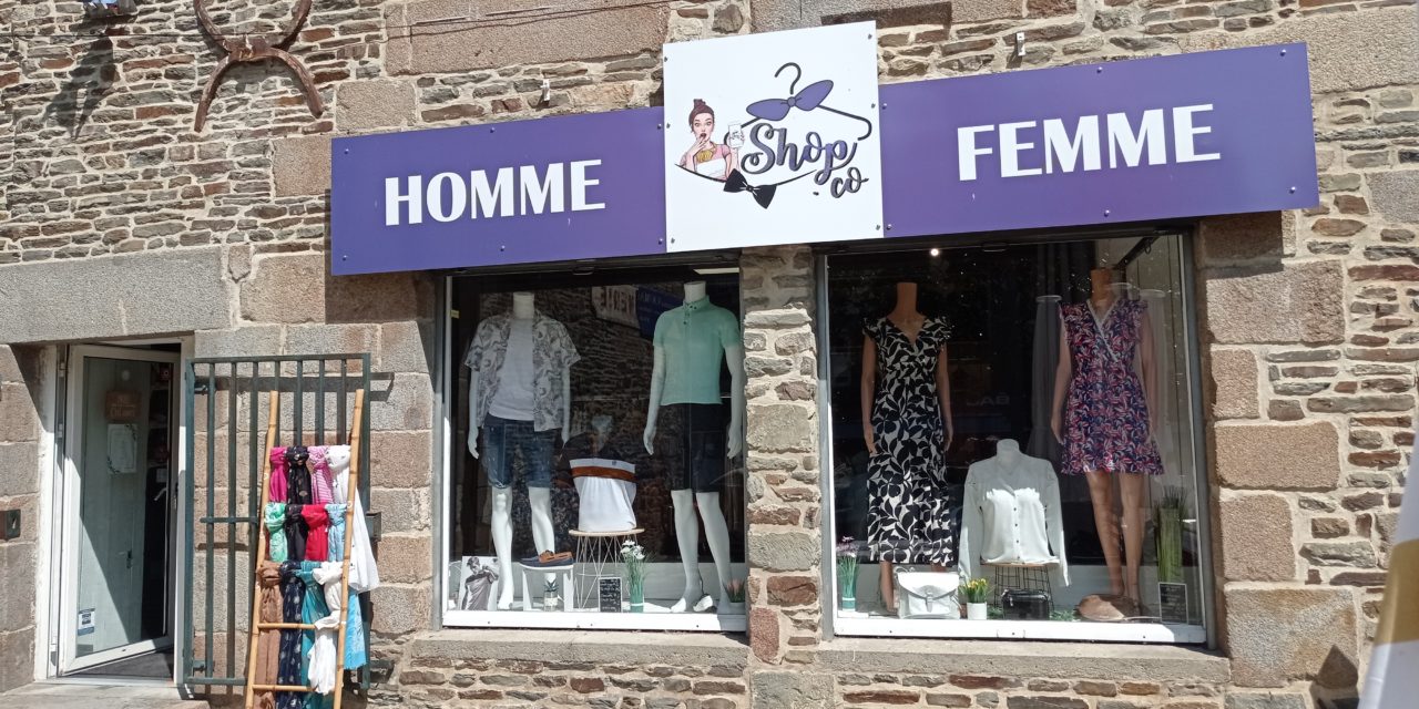 Shop.co votre magasin de prêt à porter mode Femme et Homme à Pontorson (50 Manche). Vous propose un très grand choix de vêtements, de chaussures, d’accessoires et pleins d’idées cadeaux.