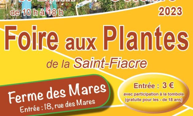Foire aux plantes de la Saint-Fiacre à Avranches le samedi 30 Septembre et dimanche 01 Octobre 2023. Rendez vous à la ferme des mares (18 rue des Mares 50300 Avranches).