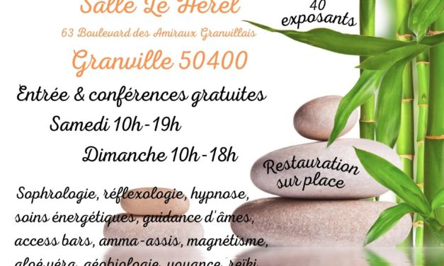 Idée sortie le week-end Détente et Découvertes les 18 et 19 Novembre 2023 dans la salle Le Hérel à Granville (50 Manche).