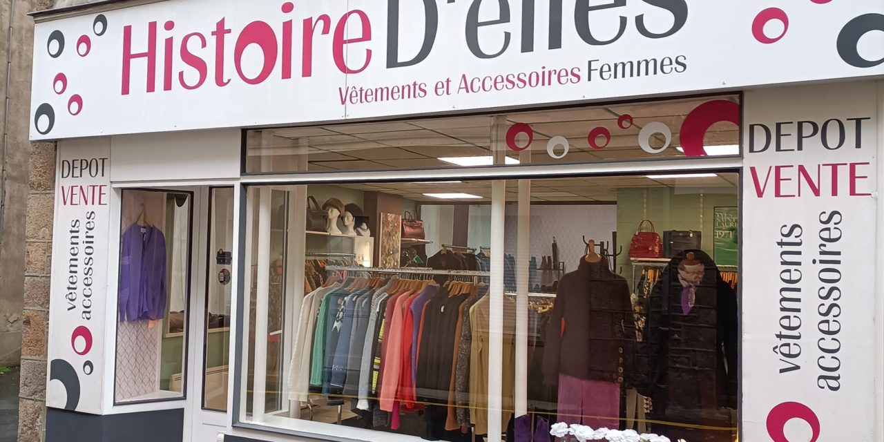 Histoires d’Elles à Avranches, votre dépôt vente de vêtements pour femmes, accessoires, sacs et bijoux fantaisies de seconde main.