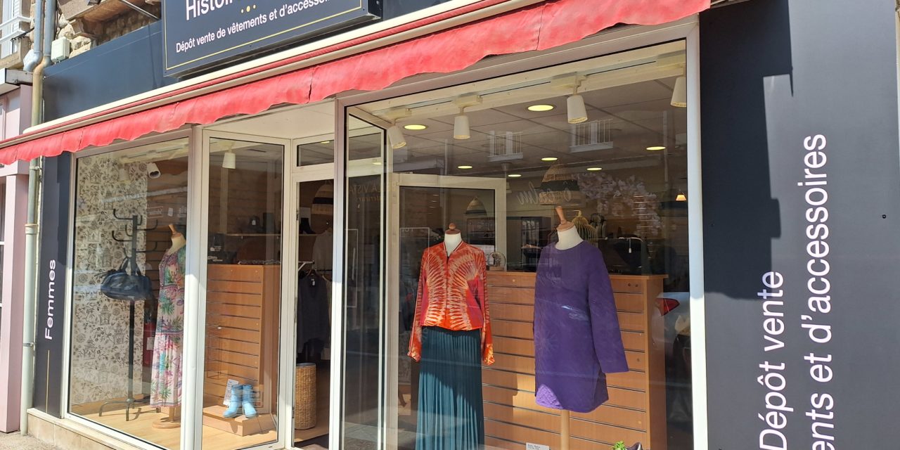 Histoires d’Elles à Avranches, votre dépôt vente de vêtements pour femmes, chaussures, accessoires, sacs et bijoux fantaisies de seconde main.
