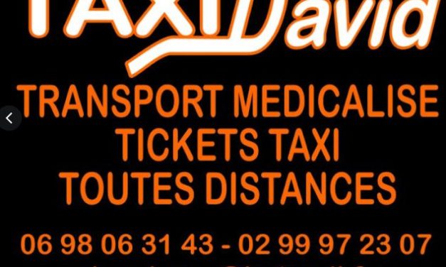 Taxi David, transport médicalisé, tickets taxi toutes distances. Région Fougères, Lecousse et Louvigné du Désert. Contactez nous ici !