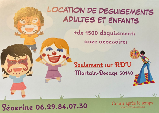 Un choix incroyable  de déguisements en location chez Courir après le temps à Mortain (50 Manche). Uniquement sur rendez vous !